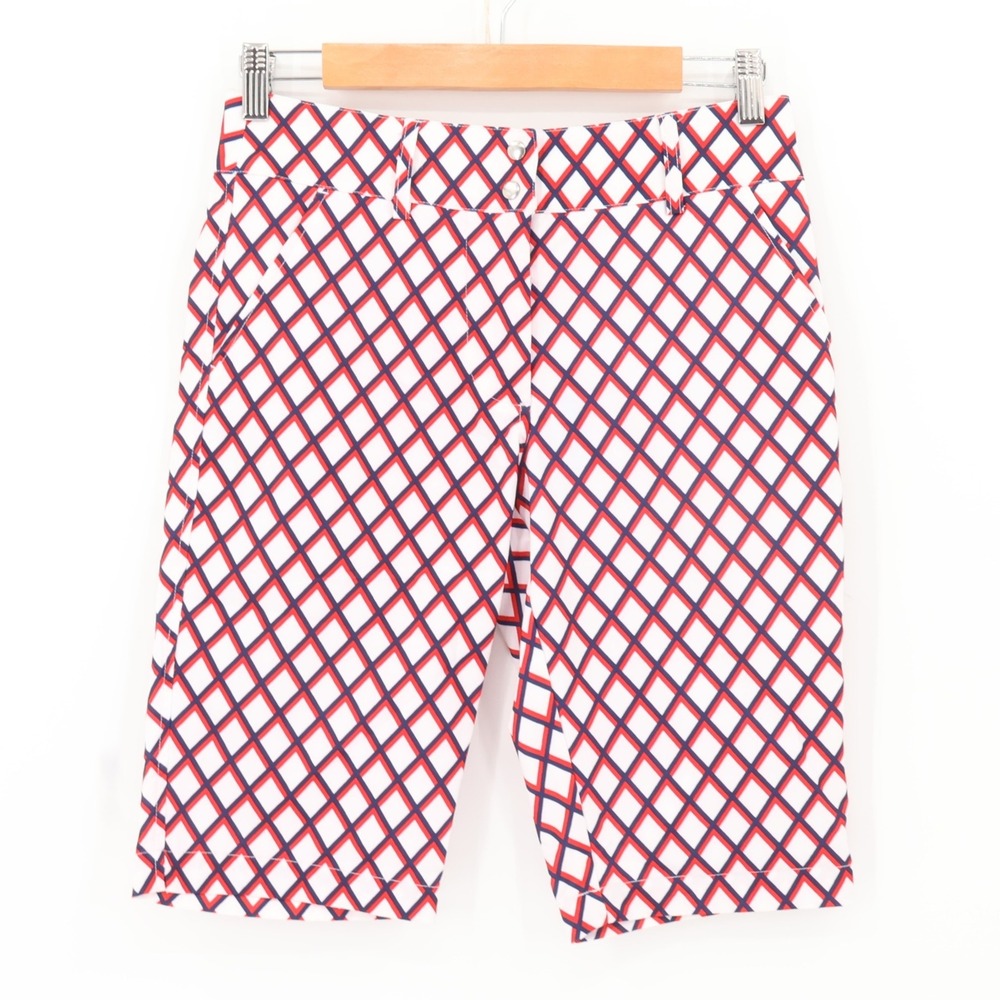 NWT Ashley Golf Shorts Womens Preppy Varsity Coolmax Resort‎ Vacatioln Size 2